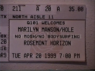 1999-04-20 Chicago, IL - Rosemont Horizon Screenshot 2